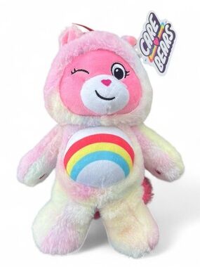 Pink Care Bear Cheer Bear Unicorn Plush